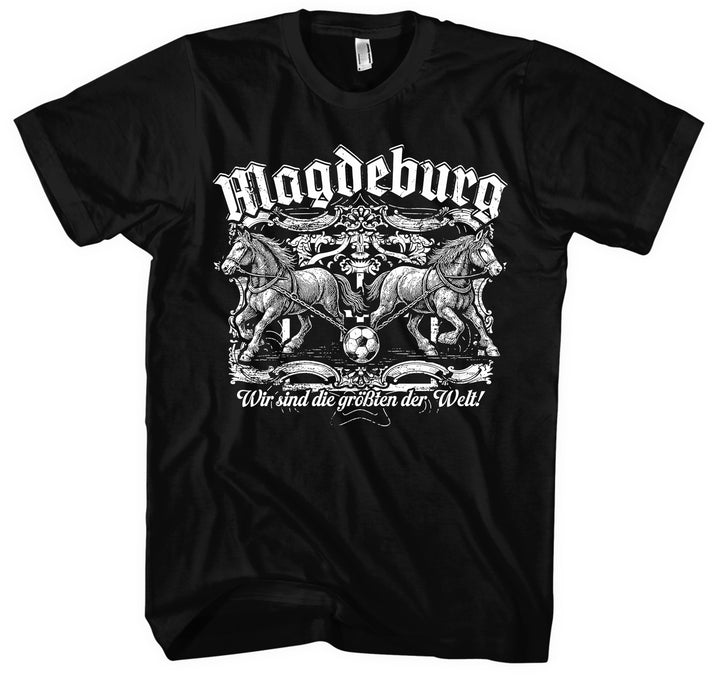 Magdeburg Halbkugeln T-Shirt | Fussball Ostdeutschland Heimat | M1