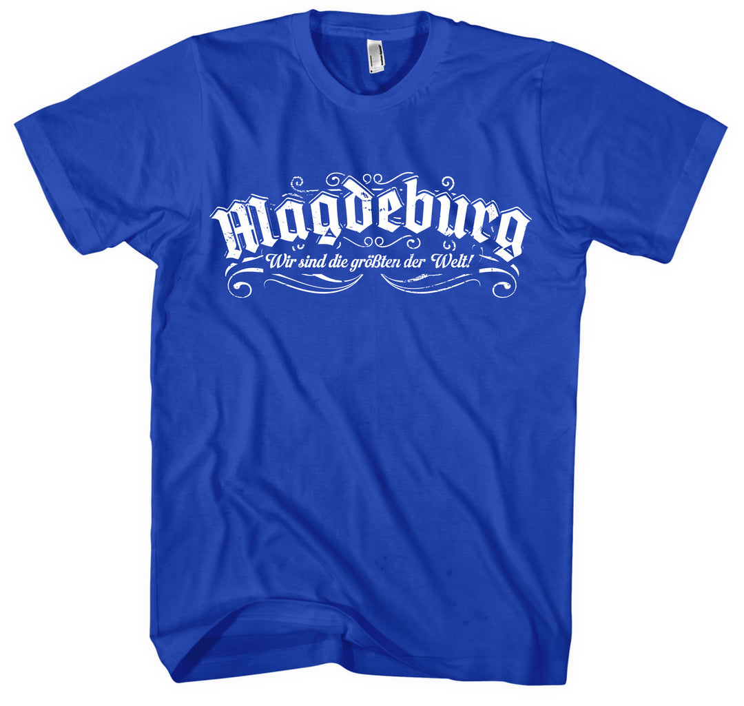 Magdeburg Halbkugeln T-Shirt | Fussball Ostdeutschland Heimat | M2 FB