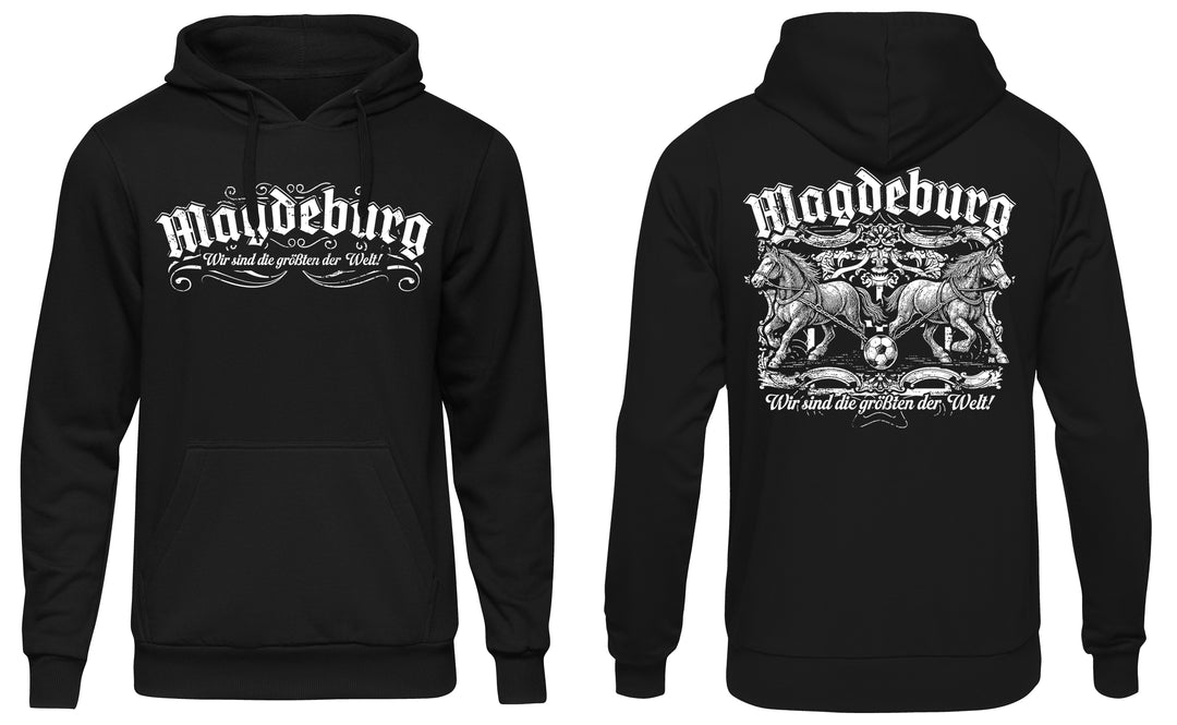 Magdeburg Halbkugeln Kapuzenpullover | Ostdeutschland Heimat | M2 FB