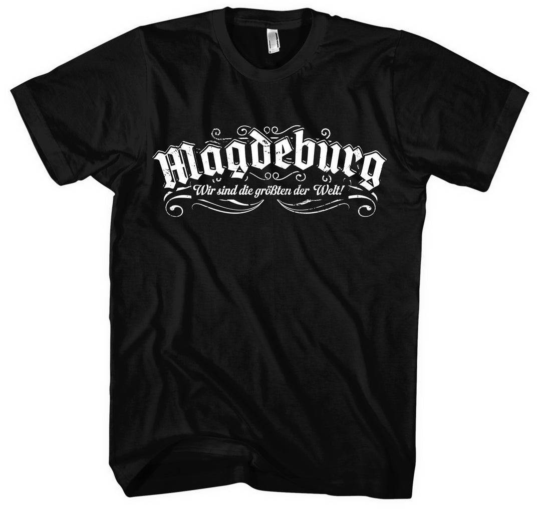Magdeburg Halbkugeln T-Shirt | Fussball Ostdeutschland Heimat | M2 FB