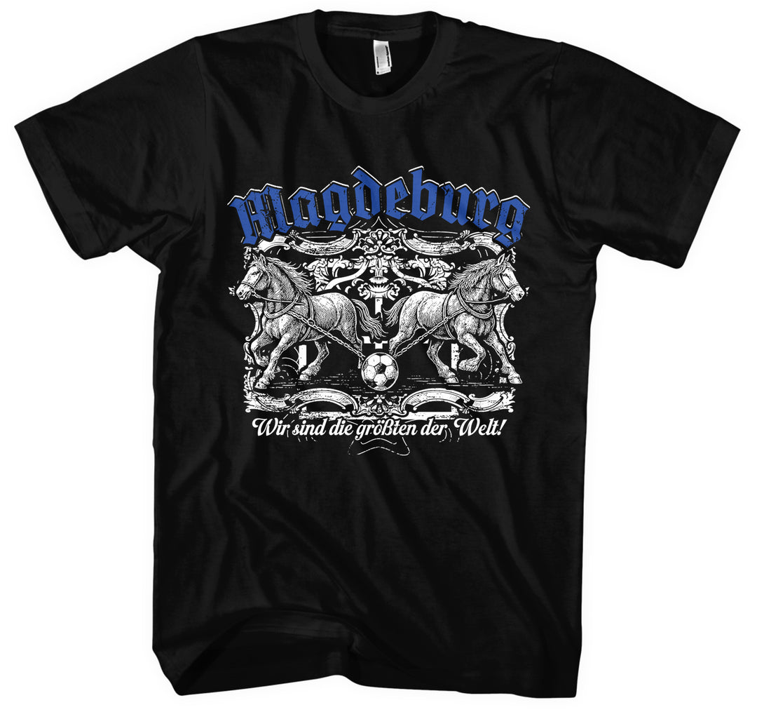 Magdeburg Halbkugeln T-Shirt | Fussball Ostdeutschland Heimat | M1