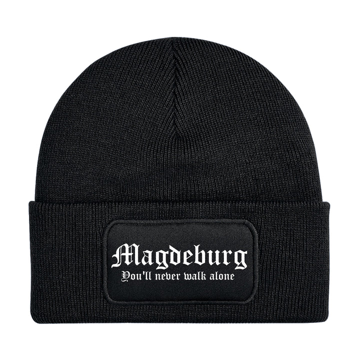 Magdeburg Never Walk Alone Mütze | Ostdeutschland Wintermütze | Patch Beanie