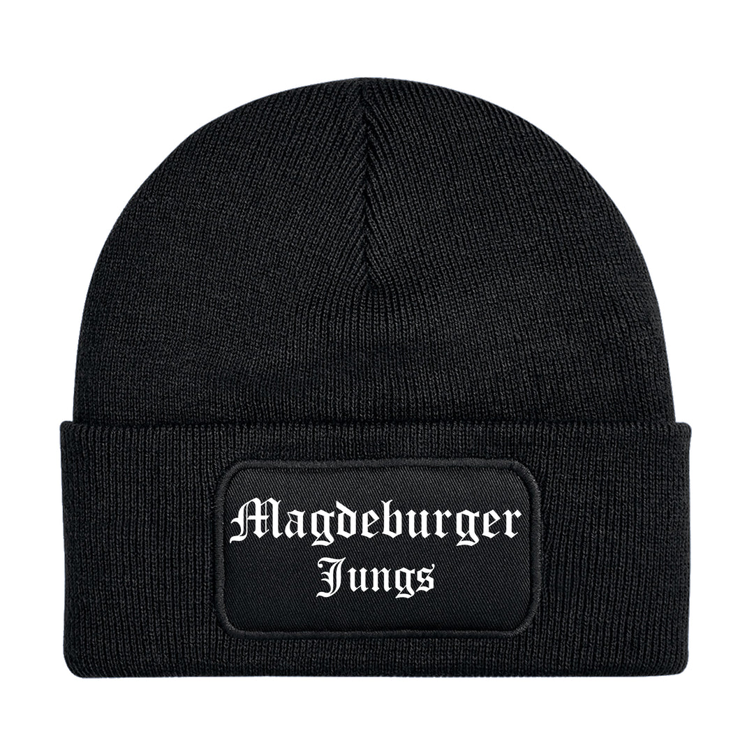 Magdeburger Jungs Mütze | Fußball Wintermütze | Patch Beanie