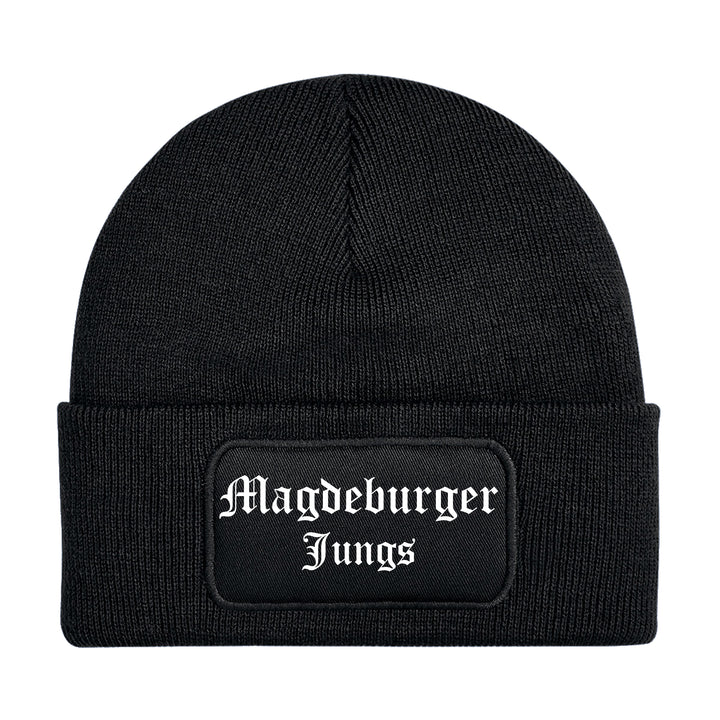 Magdeburger Jungs Mütze | Fußball Wintermütze | Patch Beanie