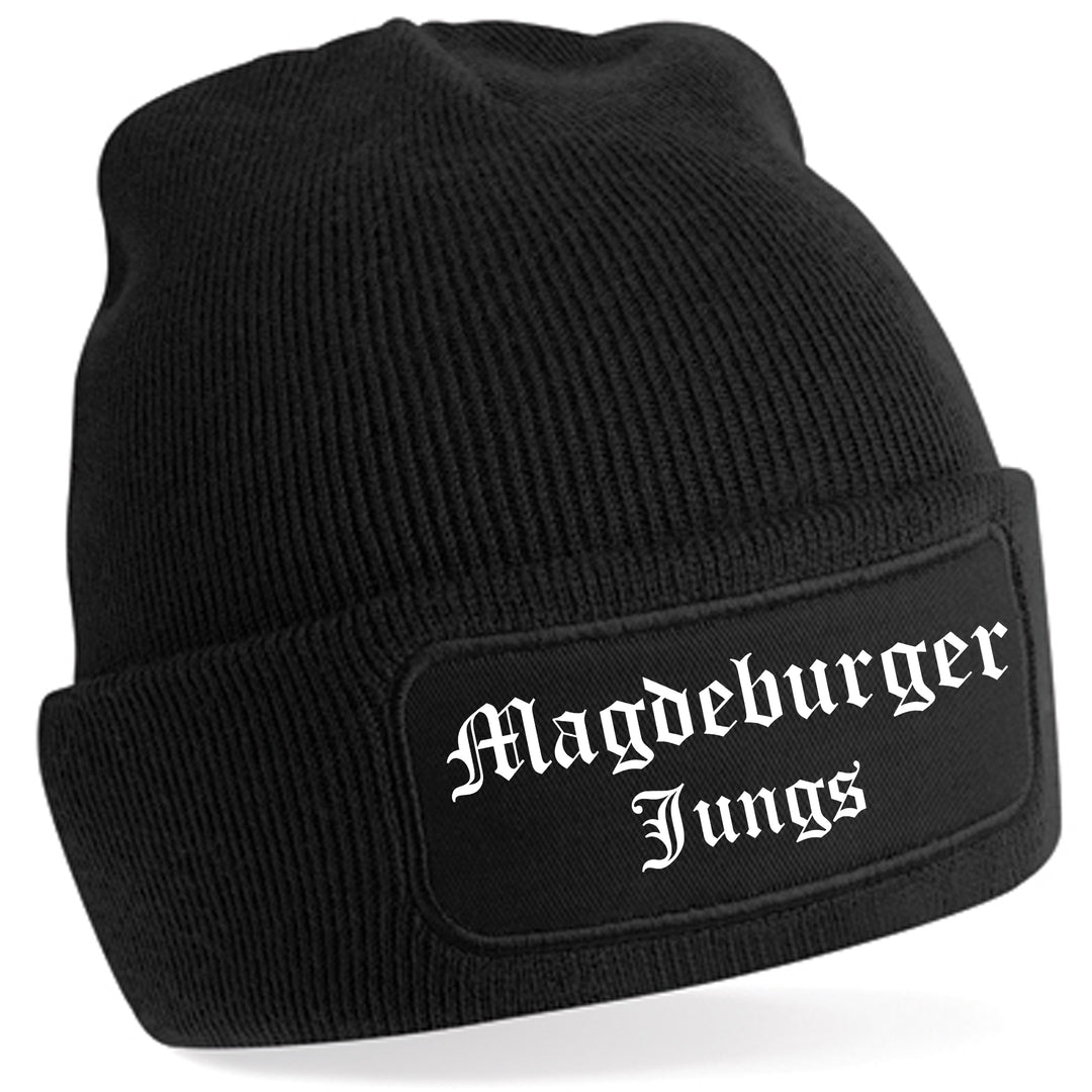 Magdeburger Jungs Mütze | Fußball Wintermütze | Patch Beanie