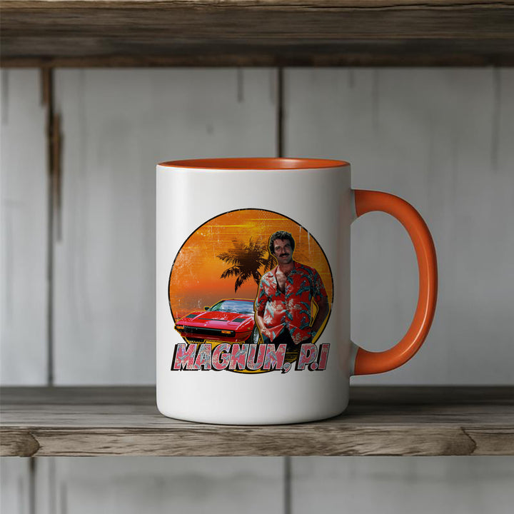 Magnum Tasse | Retro 80er Kaffeetasse Detektiv Style Kaffeebecher | M2