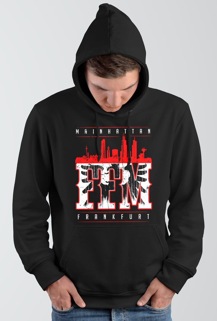 Mainhatten Kapuzenpullover | Frankfurt FFM Skyline | M1