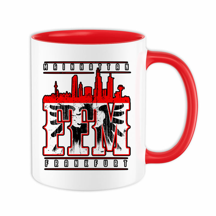 Mainhatten Tasse | Frankfurt FFM Kaffeetasse Stadt Fußball Sport Kaffeebecher | M1