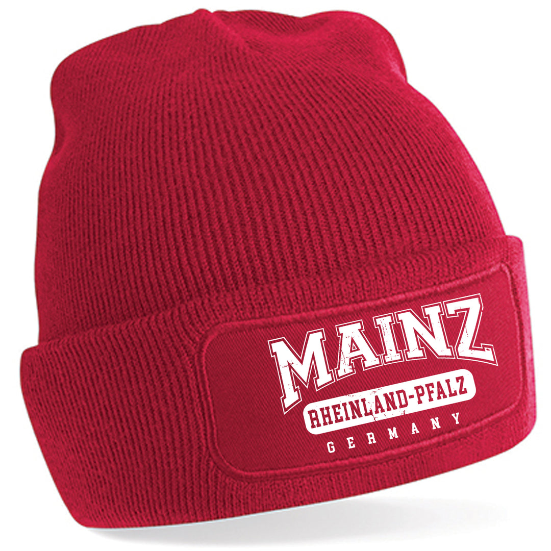 College City Mainz Mütze | Rhein-Main Wintermütze | Patch Beanie