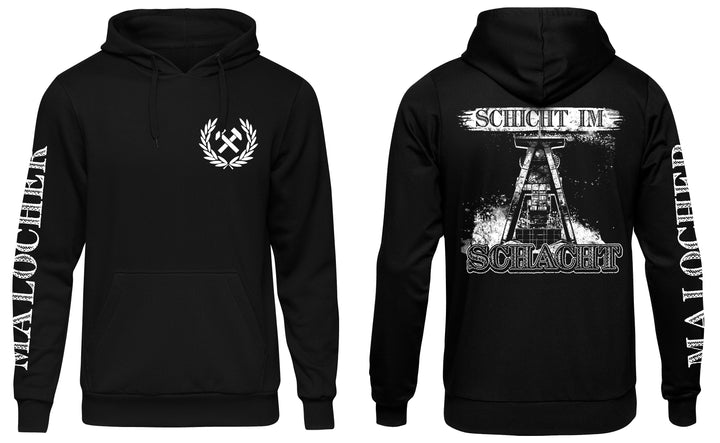 Malocher Kapuzenpullover | Ruhrpott Bergbau Arbeiter | Ärmeldruck