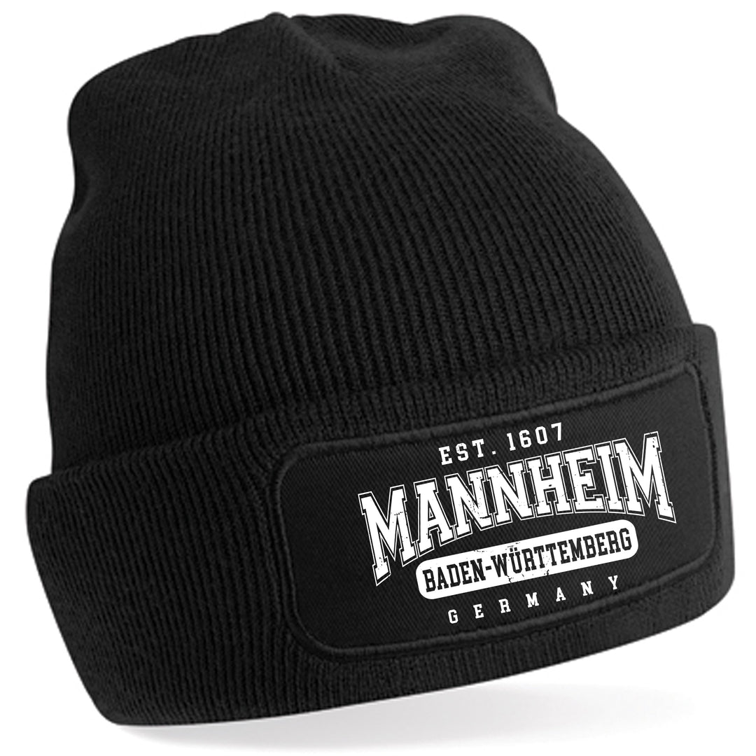 College City Mannheim Mütze | Kurpfalz Wintermütze | Patch Beanie