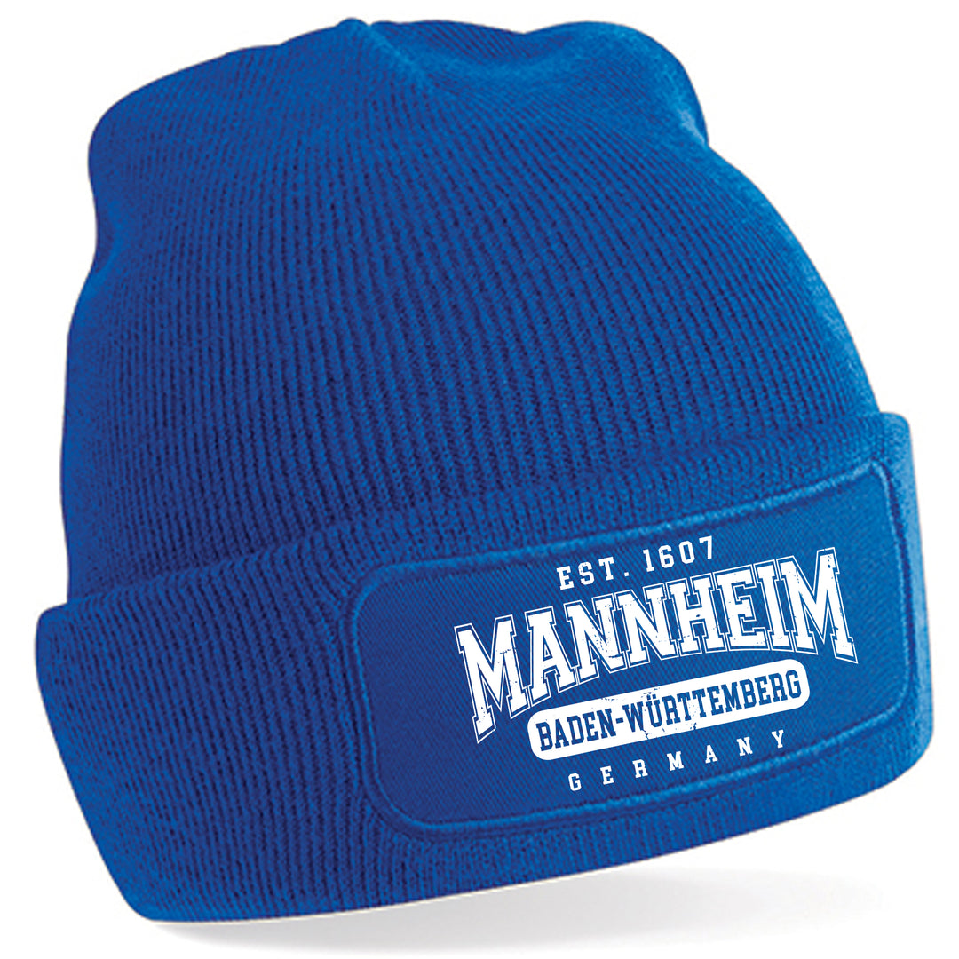 College City Mannheim Mütze | Kurpfalz Wintermütze | Patch Beanie
