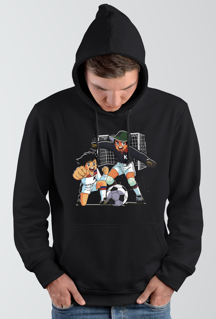 Mario & Gregor Kapuzenpullover | Kickers Fussball Comic 90er Kult