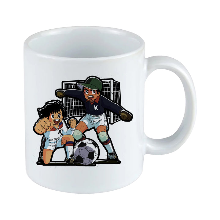 Mario & Gregor Tasse | Cartoon Kaffeetasse Kickers Kaffeebecher Fußball Sport Geschenk