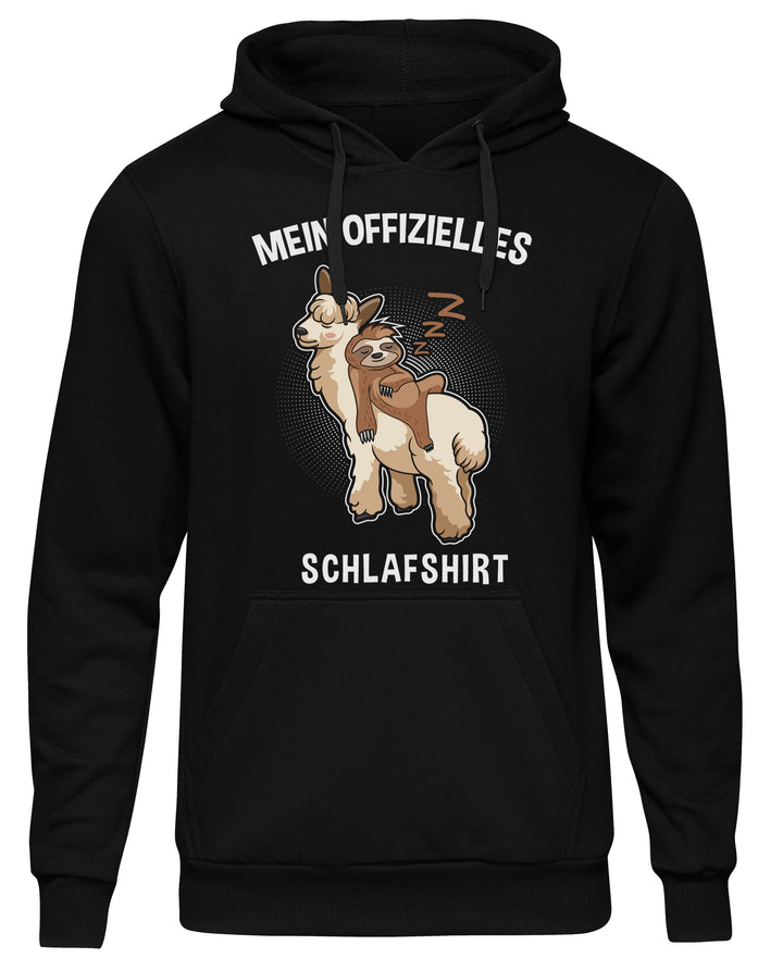 Offizielles Schlafshirt Kapuzenpullover| Faultier Chillen Pyjama | M1