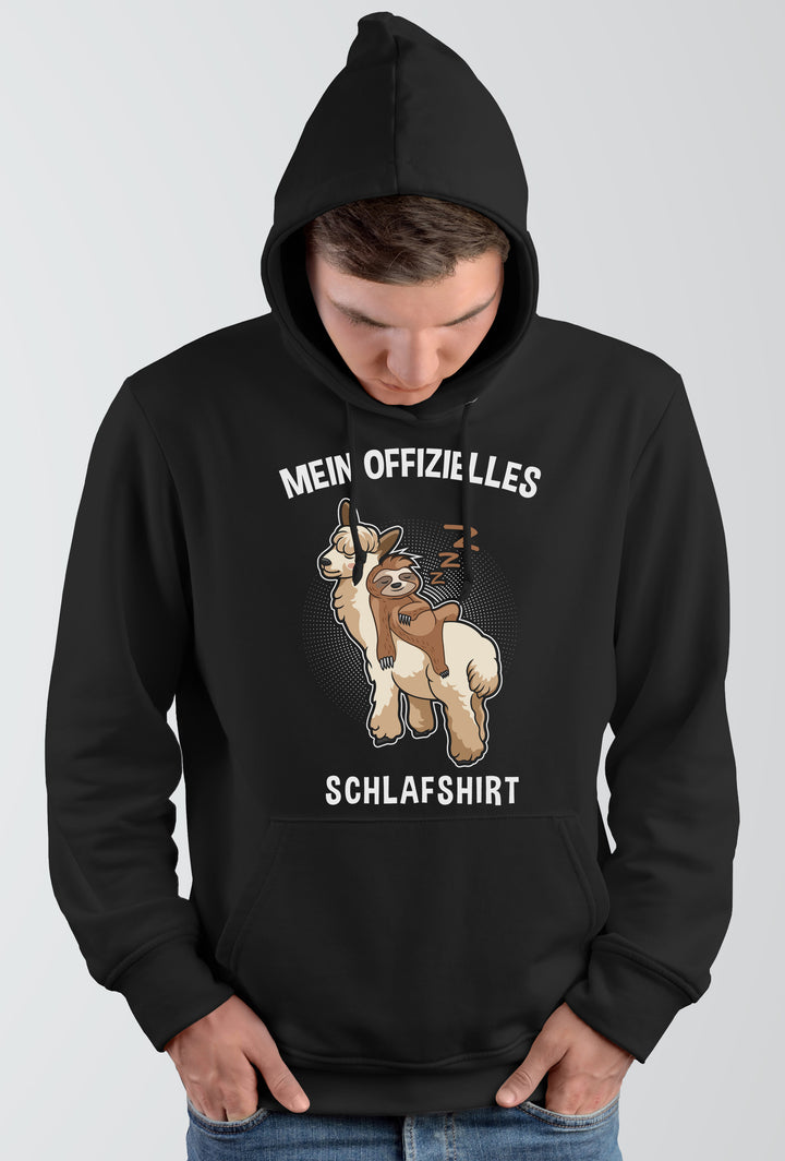 Offizielles Schlafshirt Kapuzenpullover| Faultier Chillen Pyjama | M1