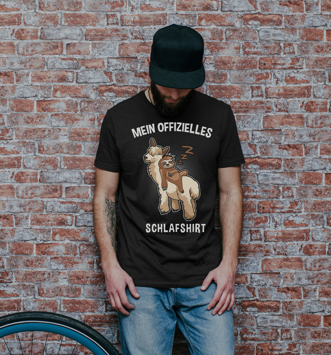 Offizielles Schlafshirt T-Shirt | Chillen Kaffee Homeoffice Büro | M1