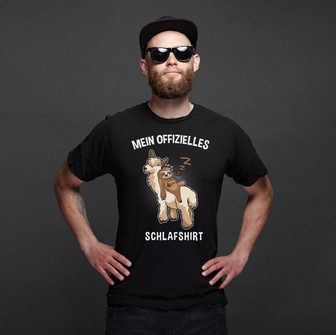 Offizielles Schlafshirt T-Shirt | Chillen Kaffee Homeoffice Büro | M1