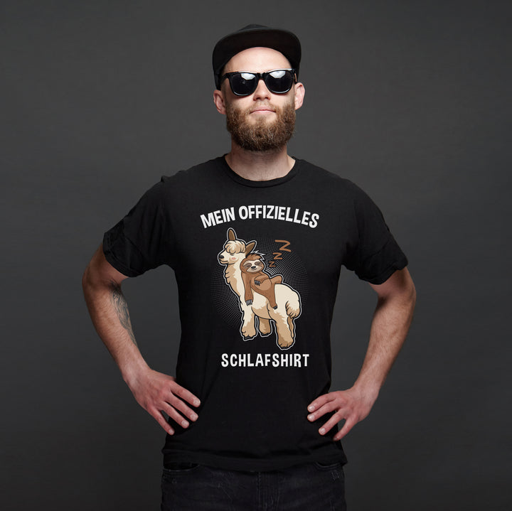 Offizielles Schlafshirt T-Shirt | Chillen Kaffee Homeoffice Büro | M1