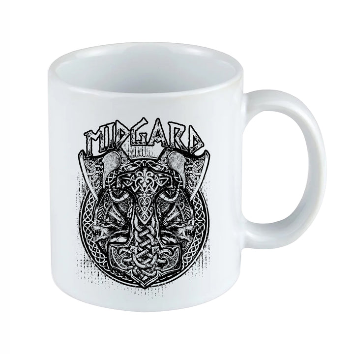 Midgard Tasse | Wikinger Kaffeetasse Odin Ragnar Kaffeebecher Vikings Mythologie | M1