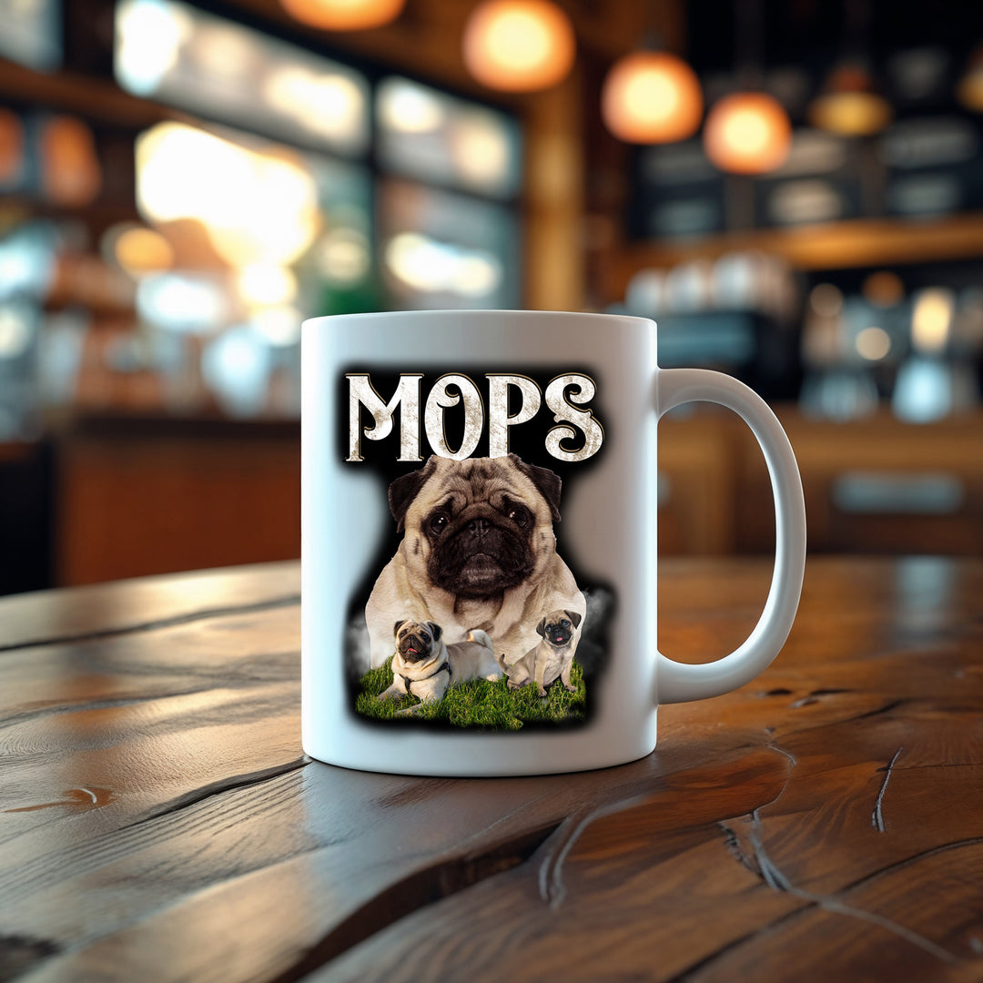 Mops Tasse | Kaffeetasse Kaffeebecher Hunde Hundetasse Hundefreunde