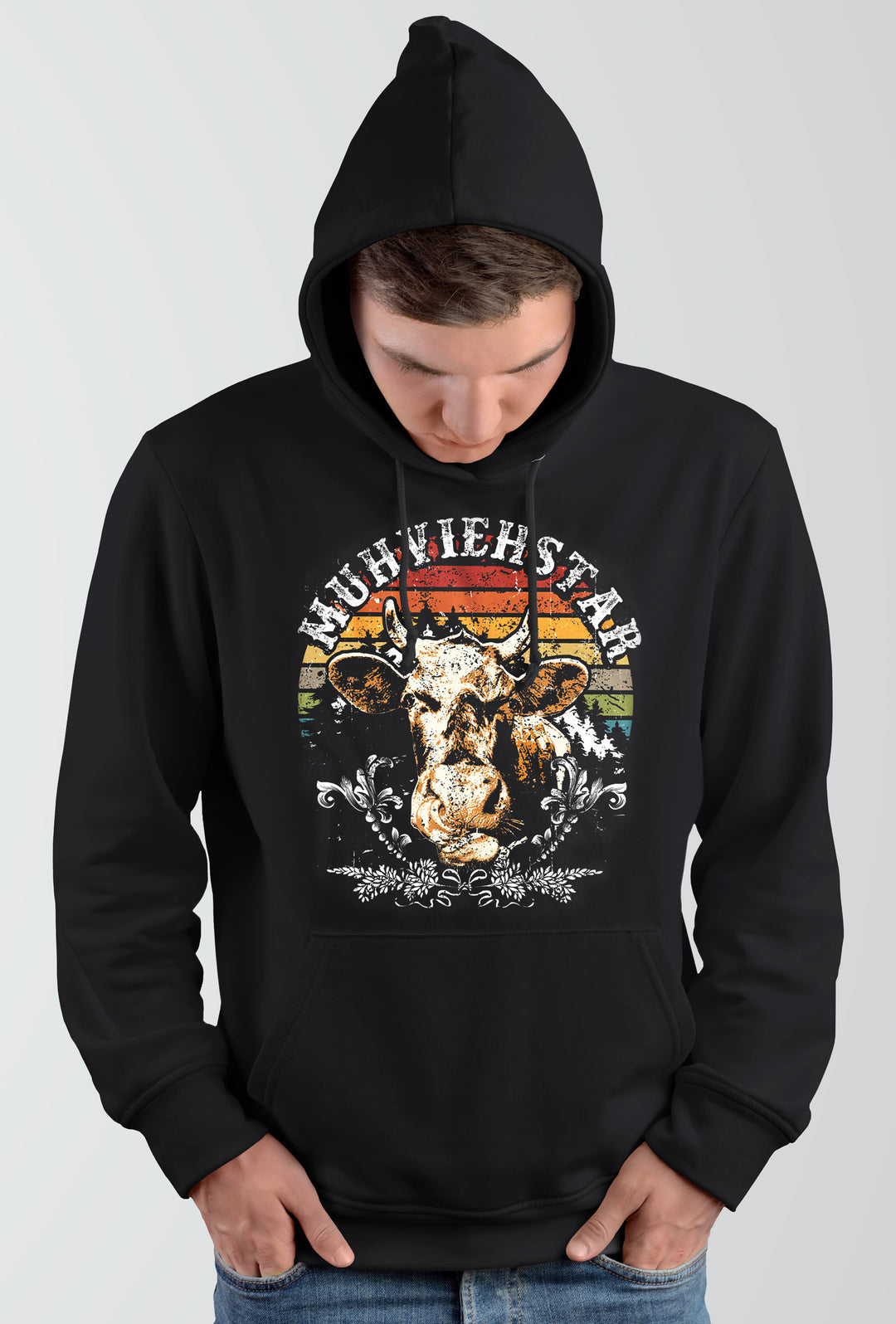Muhviehstar Kapuzenpullover | Landwirt Traktor Bauer