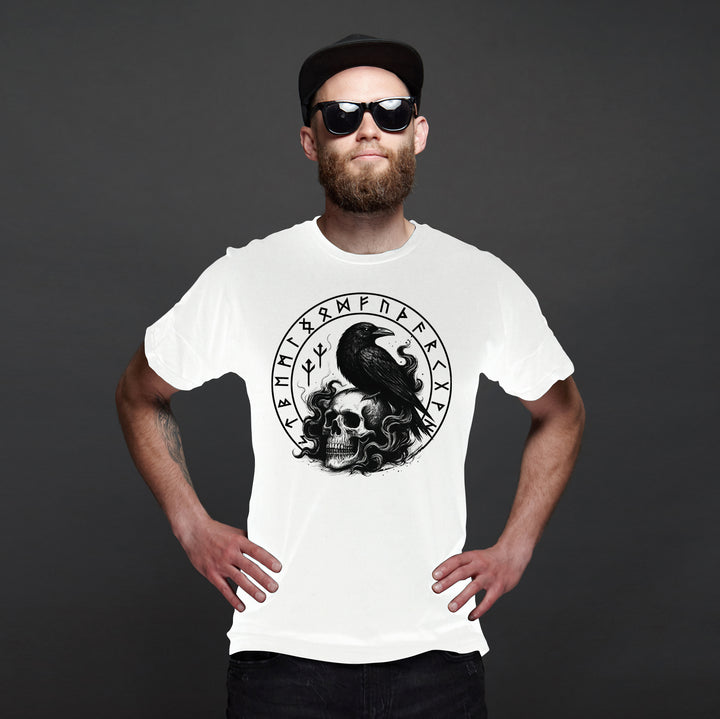 Munin T-Shirt | Wikinger Rabe Odin Runen Nordische Mythologie