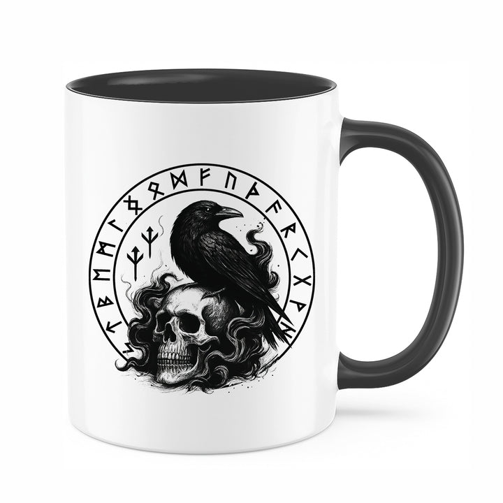 Munin Tasse | Wikinger Kaffeetasse Berseker Vikings Kaffeebecher Odin Walhalla