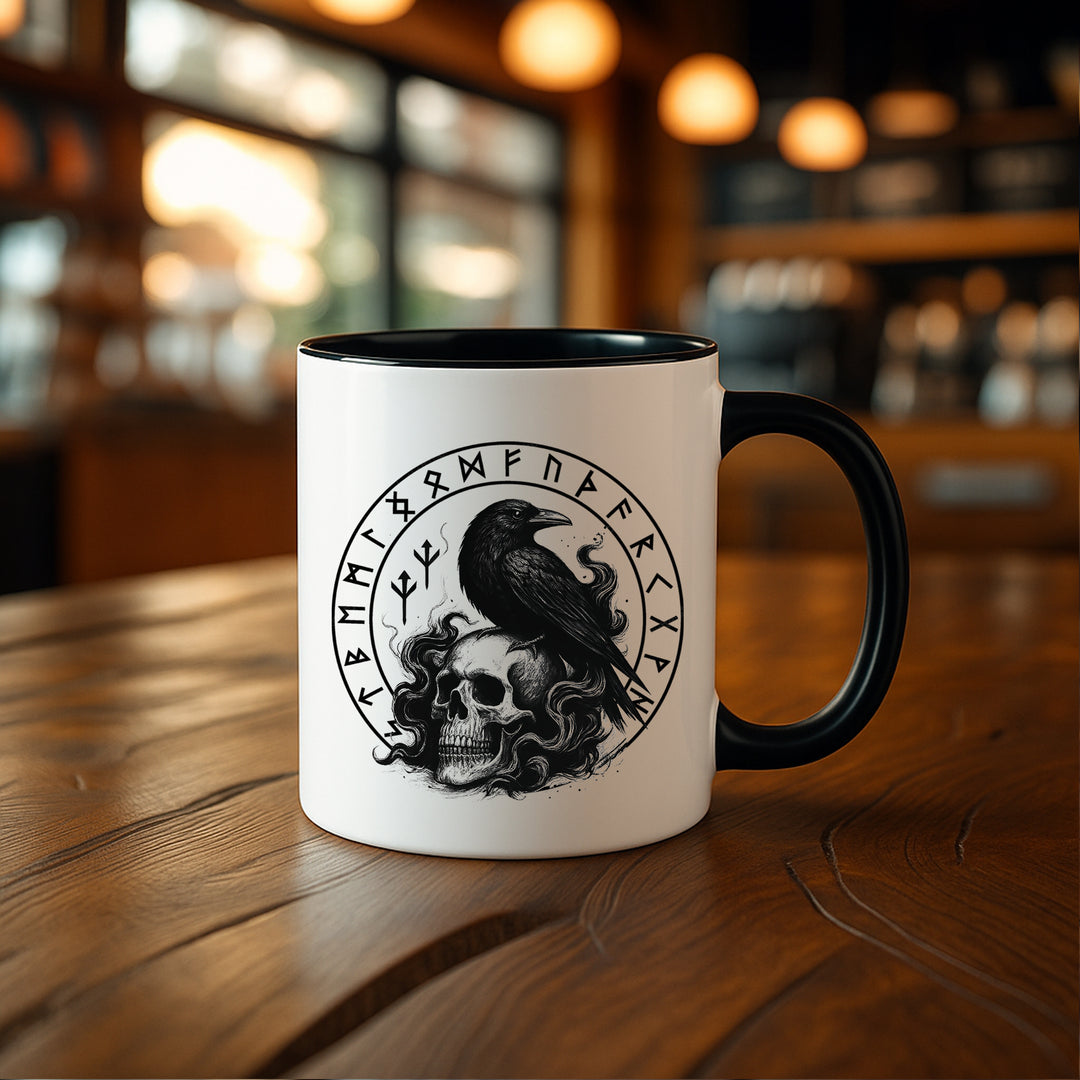Munin Tasse | Wikinger Kaffeetasse Berseker Vikings Kaffeebecher Odin Walhalla