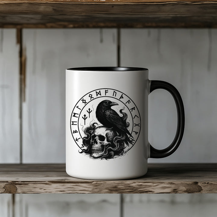 Munin Tasse | Wikinger Kaffeetasse Berseker Vikings Kaffeebecher Odin Walhalla