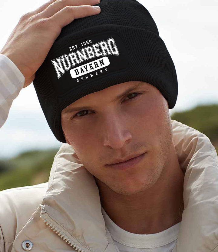 College City Nürnberg Mütze | Franken Wintermütze | Patch Beanie