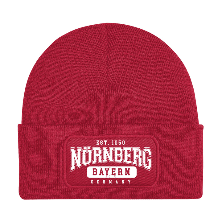College City Nürnberg Mütze | Franken Wintermütze | Patch Beanie