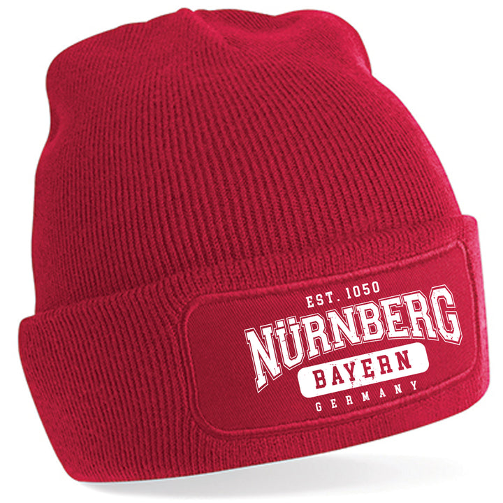 College City Nürnberg Mütze | Franken Wintermütze | Patch Beanie