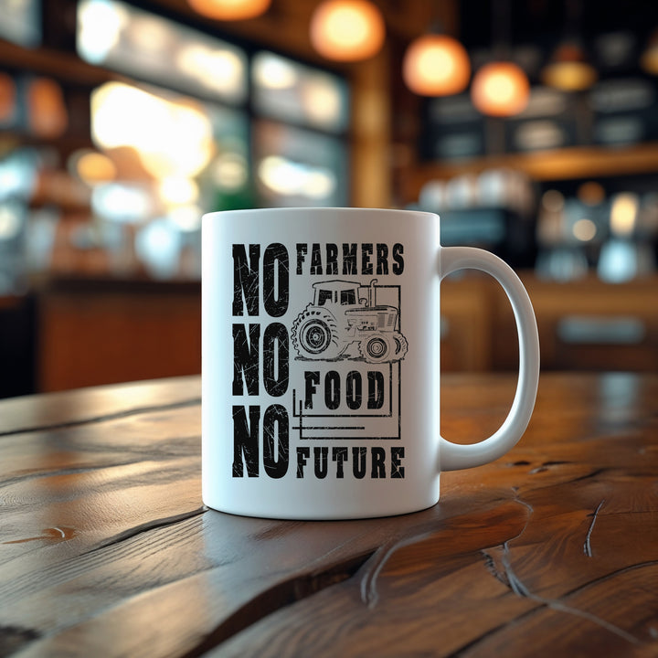 No Farmers No Future Tasse | Kaffeetasse Landwirtschaft Bauer Landwirt Traktor Kaffeebecher