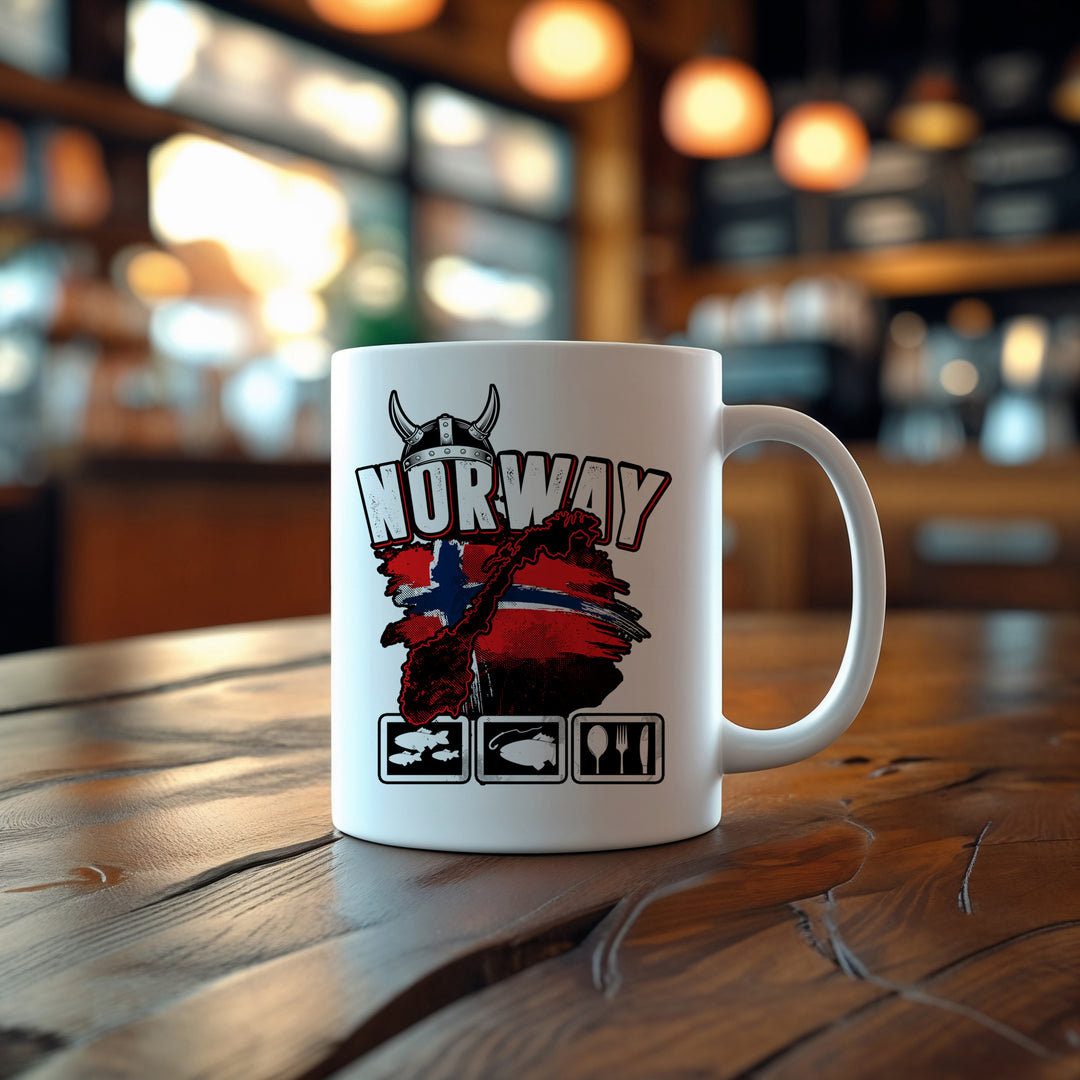 Norwegen Fishing Tour Tasse | Angler Kaffeetasse Kaffeebecher Angeln Fischer | M2