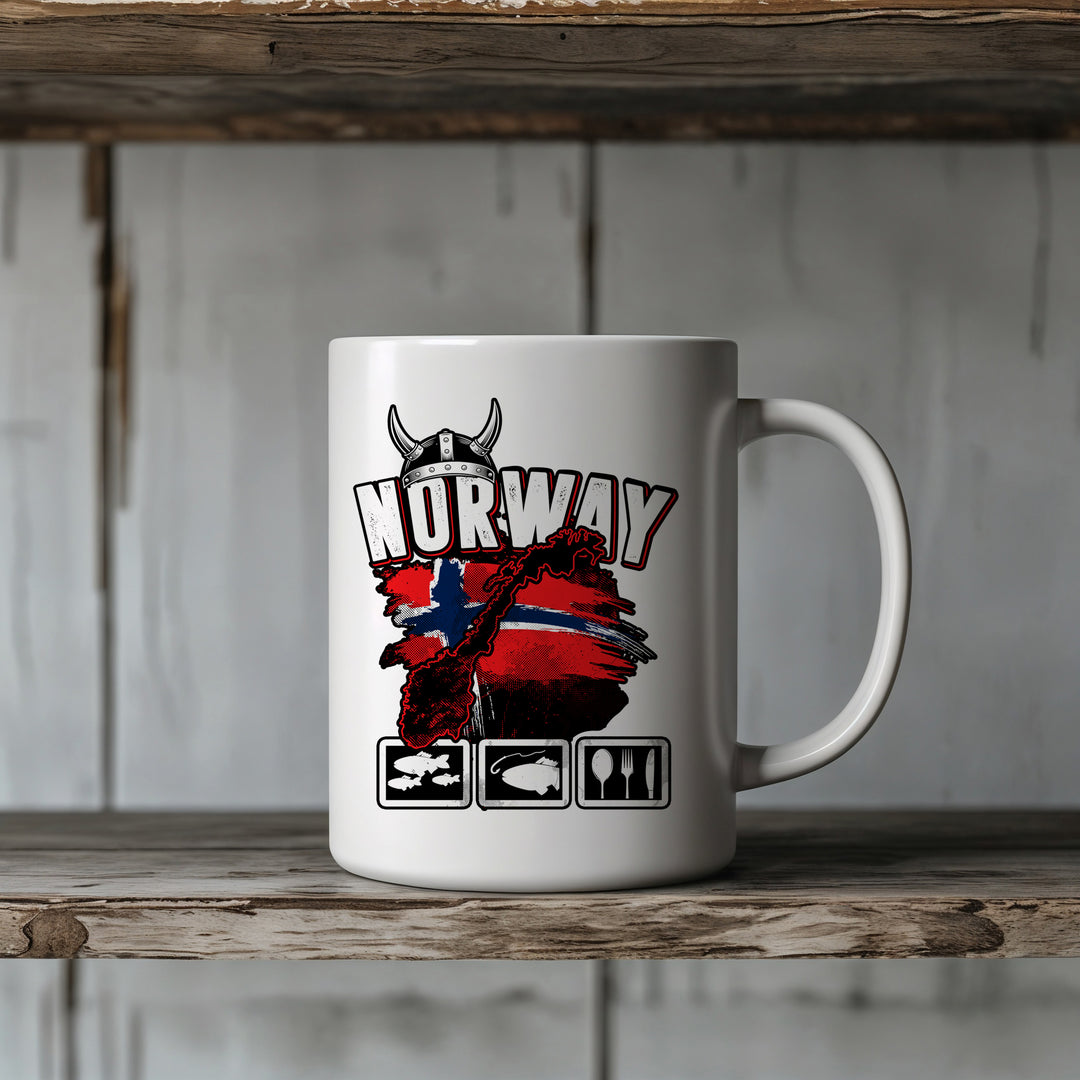 Norwegen Fishing Tour Tasse | Angler Kaffeetasse Kaffeebecher Angeln Fischer | M2