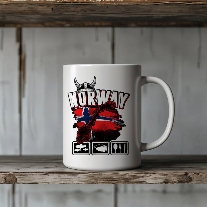 Norwegen Fishing Tour Tasse | Angler Kaffeetasse Kaffeebecher Angeln Fischer | M2