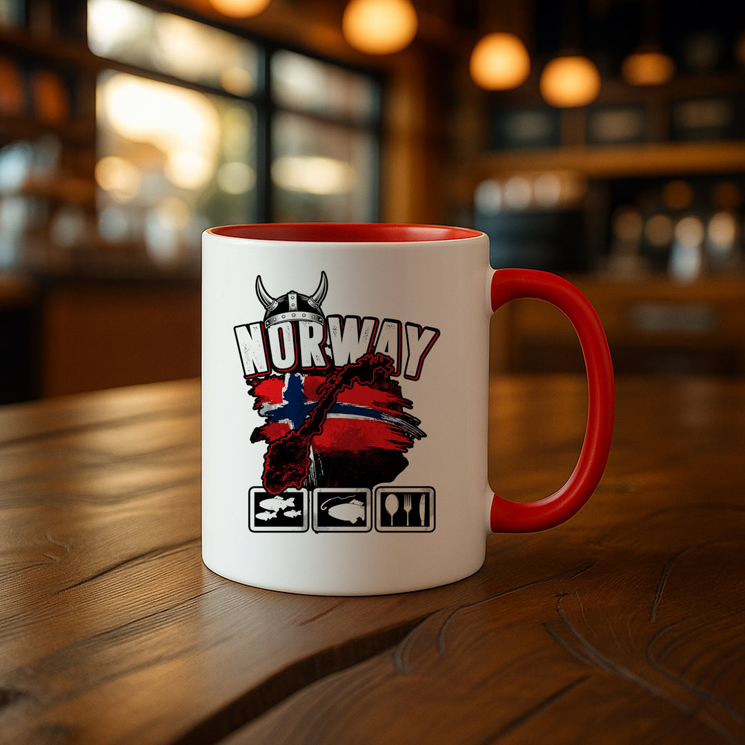 Norwegen Fishing Tour Tasse | Angler Kaffeetasse Kaffeebecher Angeln Fischer | M2