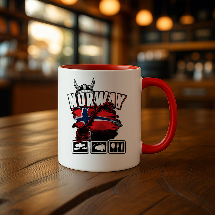 Norwegen Fishing Tour Tasse | Angler Kaffeetasse Kaffeebecher Angeln Fischer | M2