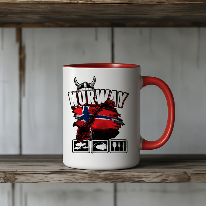 Norwegen Fishing Tour Tasse | Angler Kaffeetasse Kaffeebecher Angeln Fischer | M2
