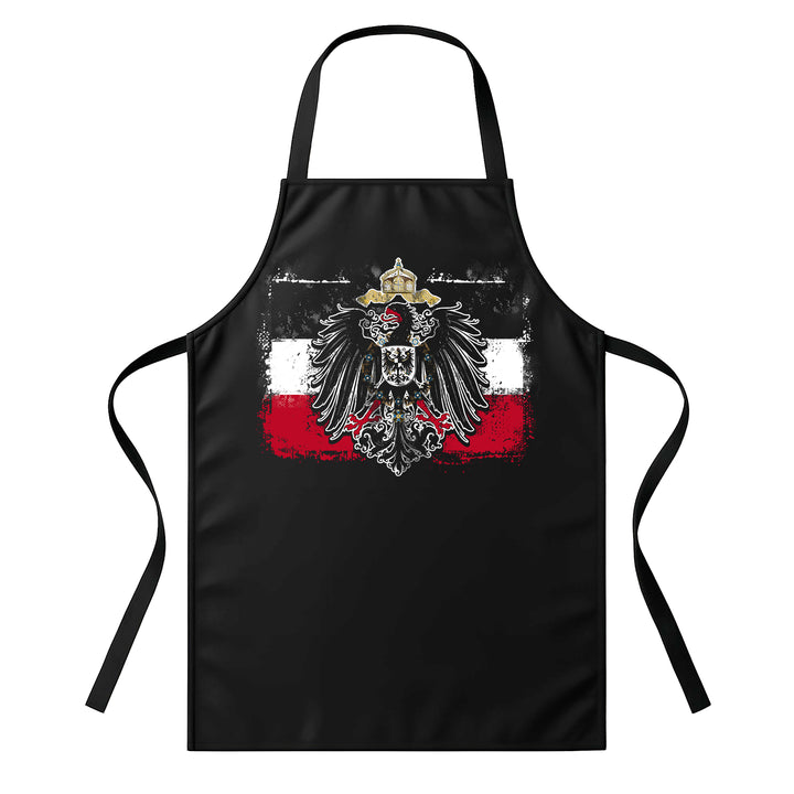 Grillschürze – „Old School Flag Kaiserreich“ – BBQ Schürze mit Spruch für Männer