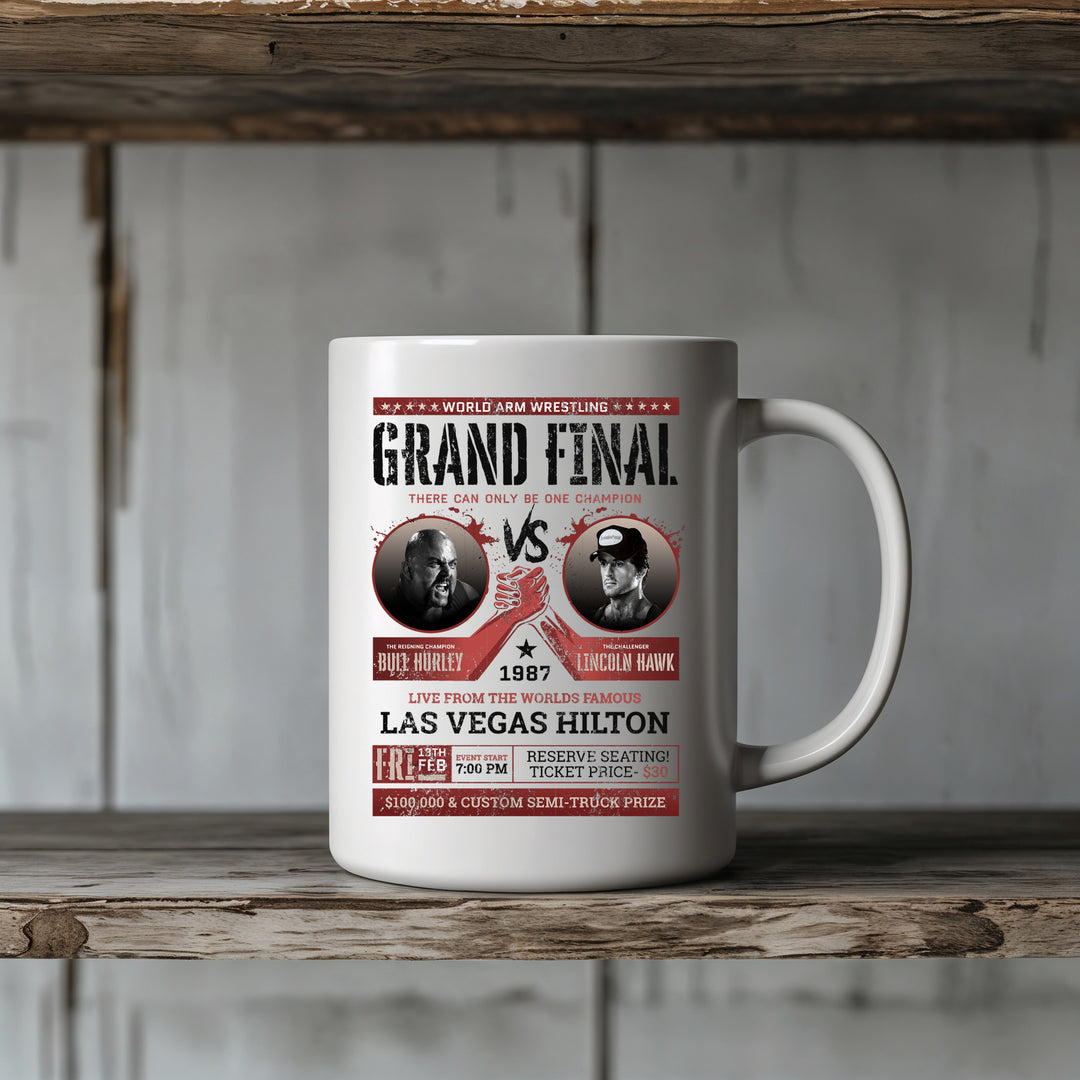 Over the Top Tasse | 80er Kaffeebecher Sly Kaffeetasse Armdrücken Film | M3