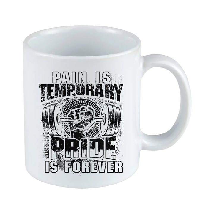 Pain is Temporary Tasse | Fitness Bodybuilding Kaffeetasse Gym Kaffeebecher Kraftsport Training