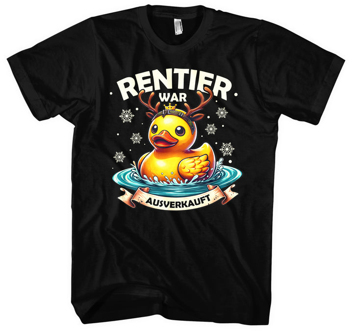 Rentier „War ausverkauft“ T-Shirt | Lustiges Weihnachtsshirt für Herren