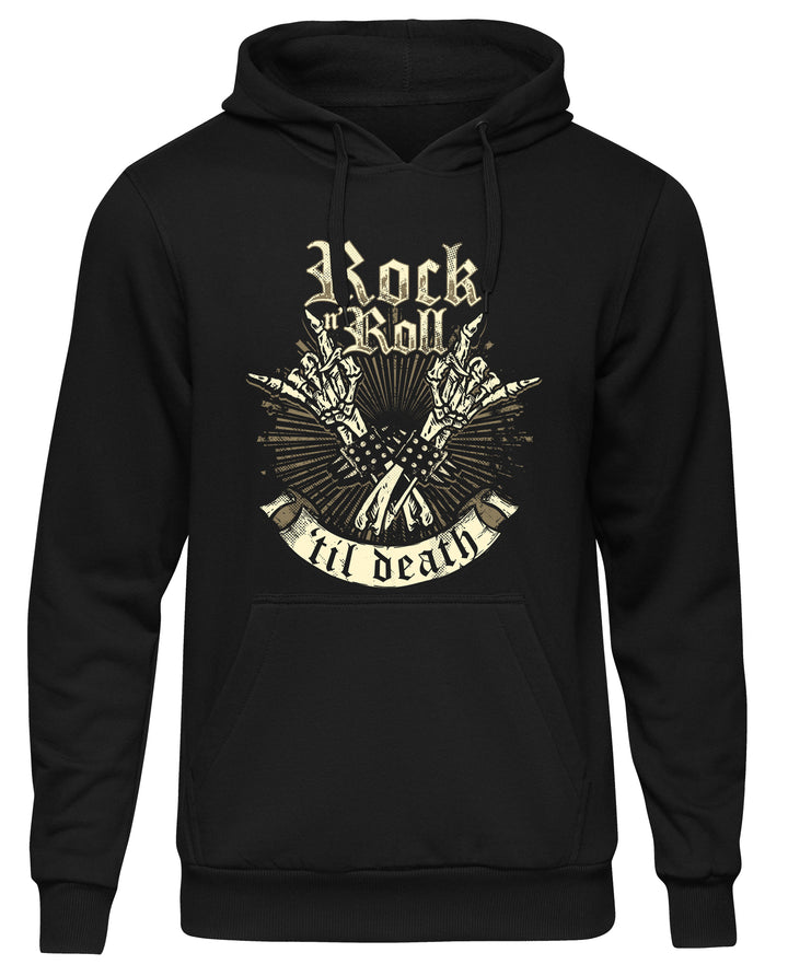 Rock ’n’ Roll Kapuzenpullover | Skull Totenkopf Rocker Musik | M2