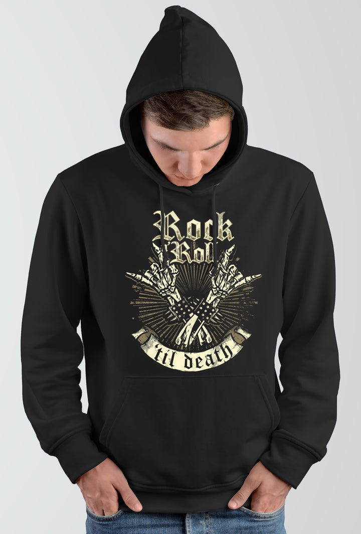 Rock ’n’ Roll Kapuzenpullover | Skull Totenkopf Rocker Musik | M2
