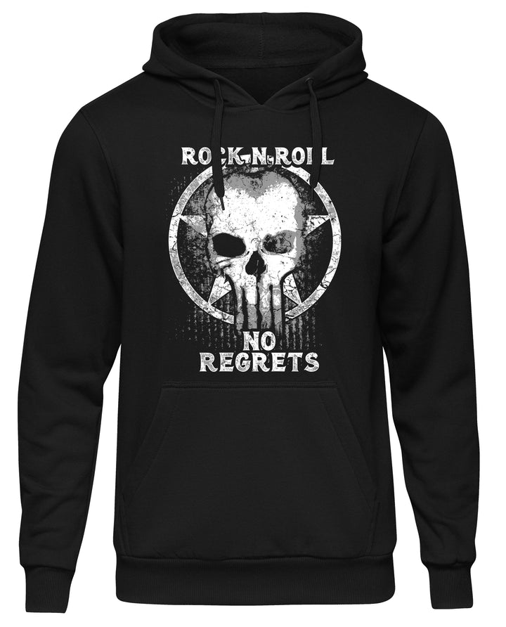 Rock ’n’ Roll Kapuzenpullover | Skull Totenkopf Rocker Musik | M3
