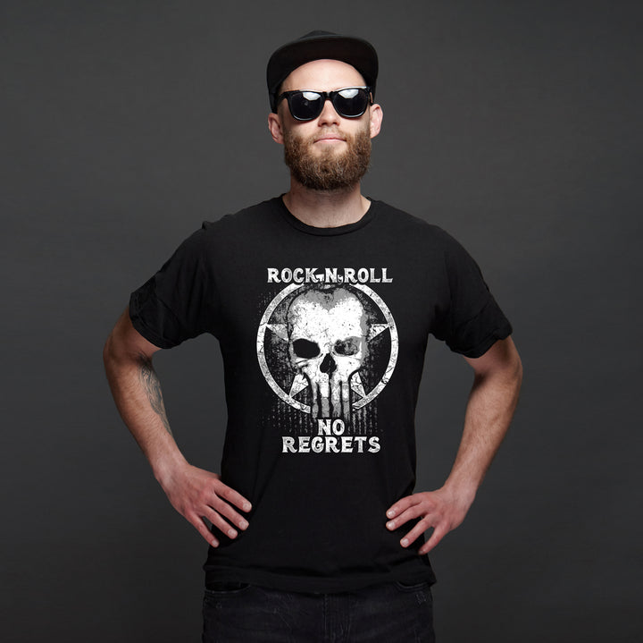 Rock ’n’ Roll T-Shirt | Musik Totenkopf Skull | M4