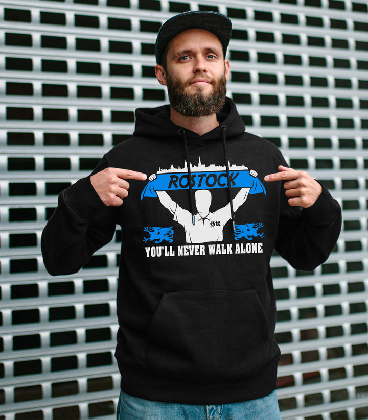Rostock Support Kapuzenpullover | Skyline Fussball City Fanartikel