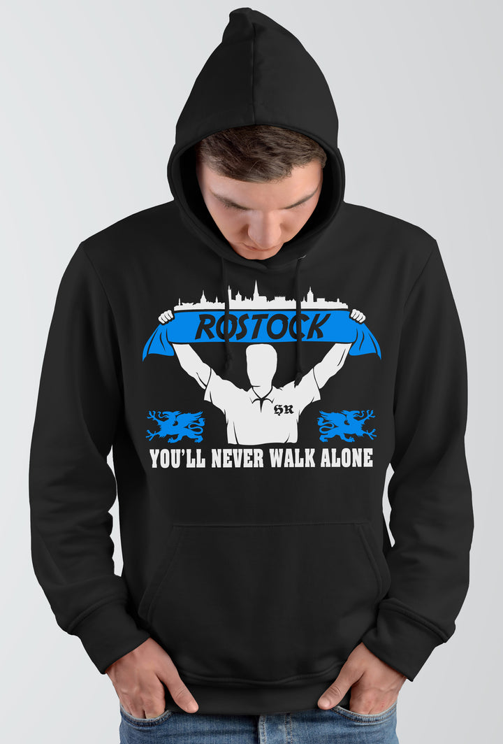 Rostock Support Kapuzenpullover | Skyline Fussball City Fanartikel